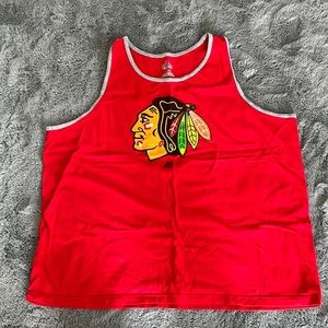 Red Blackhawks Tank Top